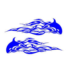 Whale Flames Tribal Vinyl Car Decals or Boat Truck Graphics Cute And Interesting Fashion Sticker Decals 2024 - buy cheap