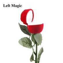 Caja de anillo de Rosa mágico para boda, caja de trucos de Magia romántica, accesorios para fiesta de Magia, Bar, truco, accesorios, cómics, 1 ud. 2024 - compra barato