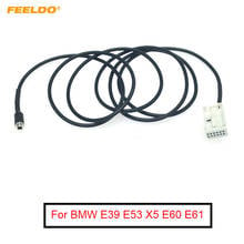 FEELDO Car Audio Radio MP3 AUX-IN Adapter Cable for BMW E39 E53 X5 E60 E61 12-Pin Port AUX Wire Harness Cable #MX5807 2024 - buy cheap