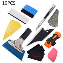 10PCS Vehicle Window Tinting Tool Kit Car Vinyl Wrap Tools With Scraper Window Squeegee Film Cutter Car Styling Tool Accessories 2024 - buy cheap