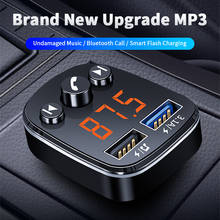 Mini reproductor de MP3 con Bluetooth 5,0 para coche, receptor de Audio inalámbrico con manos libres, modulador FM automático, Cargador rápido de 3.1A, Kit transmisor FM 2024 - compra barato