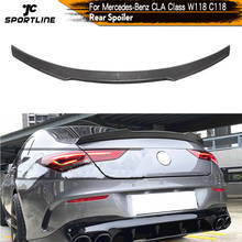 Rear Trunk Spoiler Boot Lip Wing Spoiler For Mercedes-Benz CLA Class W118 2019 2020 Carbon Fiber Rear Boot Lip Wing Spoiler 2024 - buy cheap