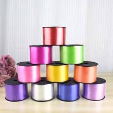 1 roll of 5MM X 100 yards aluminum foil balloon ribbon DIY wedding gift wrapping ribbon party decoration balloon rope 2024 - buy cheap