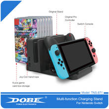 Multi-functional Charging Dock Station for Nintendo Nintend Switch NS Pro Controller w/ Storage for Dock and 6 pcs Game Card Box 2024 - buy cheap