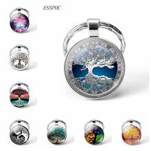 Dropshipping Tree Of Life KeyChain Vintage Handmade Glas Cabochon Art Key Chain Key Rings Tree Of Life Jewelry 2019 Fashion 2024 - buy cheap