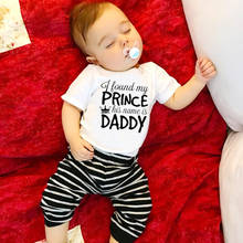 Funny I Found My Prince His Name Is Daddy Print Newborn Body Cute Rompers Baby Girl Clothes Baby Girl Jumpsuit 2024 - buy cheap