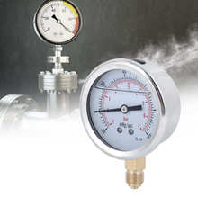 Medidor de presión de aceite TS-PGGZ604 1/4BSP Y60, medidor de presión de vacío lleno de aceite Radial para metalurgia de petróleo 2024 - compra barato