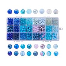 8mm Mixed Style Glass Beads 24 Gradient Colors Dyed Round Loose Spacer Beads For Bracelet DIY Jewelry Making 648~720pcs/box 2024 - buy cheap
