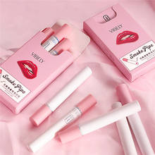 Sexy Type 4pcs Cigarette Shape Lipstick Matte Waterproof Long-Lasting Smoke Tube Lipstick Velvet Red Lip Tint Makeup Cosmetics 2024 - buy cheap