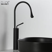 Deck Mounted Tall Bathroom Sink Faucet Cold Hot Water Mixer Tap Black Basin Sink Faucets Washbasin White Sink Faucet ELK905 2024 - buy cheap