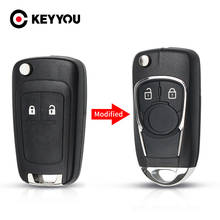 KEYYOU For Chevrolet Cruze Buick For VAUXHALL Opel Insignia Astra Zafira 2 Buttons Modified Flip Remote Car Key Shell Keyless 2024 - buy cheap