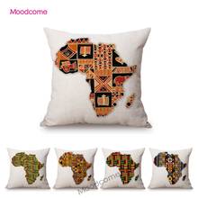 Traditional African Ethnic Trial Geometric Pattern Africa Map Nordic Sofa Throw Pillow Case Home Decorative Sofa Cushion Cover 2024 - buy cheap