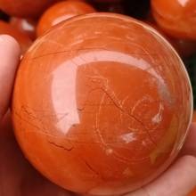 Dhxyzb 55-70mm esfera de pedra de jasper, natural, globo de cristal, bola de rock, chakra mineral, cura, decoração de casa, artesanato 2024 - compre barato