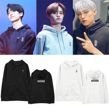 Sudadera de manga larga con capucha para mujer, suéter holgado con estampado de KPOP AB6IX 6IXENSE, ropa de calle de gran tamaño, estilo Hip Hop, a la moda 2024 - compra barato