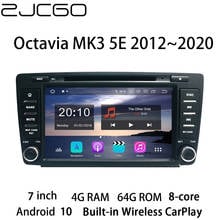 Reproductor Multimedia con GPS para coche, Radio estéreo con navegación, DVD, pantalla Android, para Skoda Octavia MK3 5E 2012 ~ 2020 2024 - compra barato