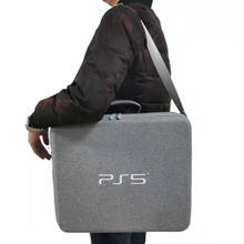 Дорожная сумка для хранения для консоли PS5, защитная роскошная сумка с регулируемой ручкой для Playstation 5, PS5, Дорожный Чехол для переноски 2024 - купить недорого