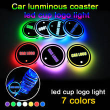 2PCS Led Car Cup Holder Coaster For Citroen logo Light For berlingo c4 c5 c3 c1 grand xsara picasso Accessories 7 colors 2024 - buy cheap