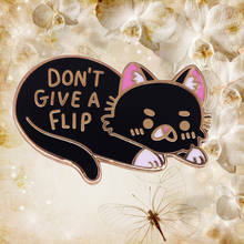 Cute black cat enamel pin brooch Jewelry accessory gift idea 2024 - buy cheap