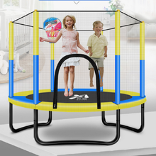 Mini rede redonda de trampolim para crianças, 60 polegadas, brinquedo para exercícios em casa, trampolim, carga máxima de 250kg, pp, liga 2024 - compre barato