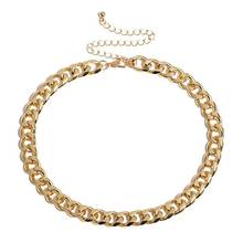 Gargantilla de cadena gruesa de oro para mujer, Collar personalizado de estilo Hip Hop, joyería de fiesta, regalos, moda 2020 2024 - compra barato