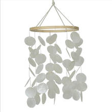 INS Shell-campanilla de viento con palo de madera para dormitorio infantil, decoración para habitación de bebé, adorno colgante de pared, decoración de jardín al aire libre 2024 - compra barato