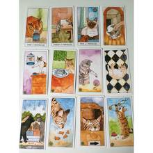 78 Cat Tarot Board Games Cards Not Easy To Wrinkle, Party Game Props Suitable For Tarot Beginners And Enthusiasts 2024 - buy cheap