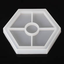 1pc Diameter 115mm Hexagon Cup Pad Silicone Mold Coaster Resin Casting Mold Silicone Jewelry Making Mould Craft 2024 - buy cheap