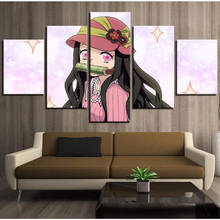 5 Piece Wall Art Canvas Anime Vampire Hunter Posters Figure Pictures And Prints Home Modern Living Room Decoration Paintings 2024 - buy cheap