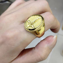 Мужское серебряное кольцо из нержавеющей стали, христианский Иисус 2024 - купить недорого