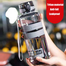 Бутылка для воды, спортивный шейкер для питья, чашки, не содержит Бисфенол А, уличный туристический портативный герметичный экологичный полезный пластиковый кувшин для чая 2024 - купить недорого