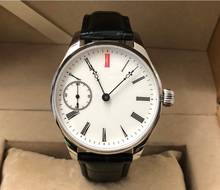 Relógio geervo branco esmaltado, 41mm, mostrador asiático, 17 joias, relógio masculino de movimento, relógio mecânico de piloto 2024 - compre barato