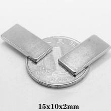 10~200PCS 15X10X2 mm Bulk Sheet Neodymium Magnetic 15mm*10mm Strong NdFeB Magnets 15x10x2mm Block Rare Earth Magnet 15*10*2 mm 2024 - buy cheap