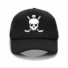 Fashion net cap Skull Hockey sign pattern printing baseball cap Men women Summer Cap New Youth Joker sun hat Beach Visor 2024 - buy cheap