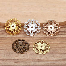 50 pcs/lot 23 mm Copper Filigree Flower Metal Connector Charms For Jewelry Making Findings 2024 - buy cheap