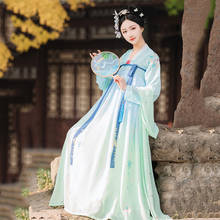 Embroidered Hanfu Women Singers Dance Costumes Traditional Fairy Dress Folk Festival Outfit Rave Performance Clothing DC3764 2024 - buy cheap
