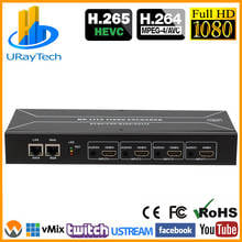 Codificador visual h.264 para ip, codificador para transmissão ao vivo de vídeo, iptv, 4 canais hdmi para http, rtsp, rtmp, h264 2024 - compre barato