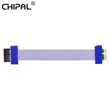 Удлинительный кабель CHIPAL PCI-E 1X на 1 шт., гибкий ленточный Удлинительный кабель PCI Express PCIE Райзер-карта, конвертер, удлинитель для видеокарты 2024 - купить недорого