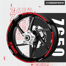 High quality waterproof wheel decoration sticker motorcycle sticker reflective stripe decal for KAWASAKI Z650 2024 - buy cheap