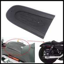 For Sportster XL 1200 883 XL1200 XL883 2004-2017 2016 Solo Seat Motorcycle Black Leather Flame Rear Fender Bib Cover Cushion 2024 - buy cheap