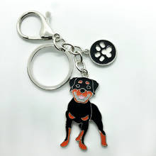 Новая горячая эмалированная цветная металлическая подвеска Бернская горная собака держатель для ключей для персонализированного питомца ювелирный брелок для собак 2024 - купить недорого