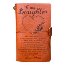 Leather Sketch Book Handmade Journal Notebook Diary Hand Account to My Daughter 2024 - buy cheap