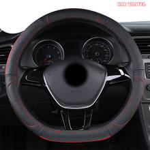 CAR TRAVEL Leather Car Steering Wheel Cover For Mini F60 F56 F55 F54 R52 Coopers Clubman Cabrio Countryman 2024 - buy cheap