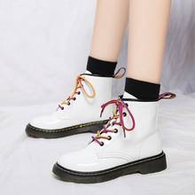 2020 British Winter Leather Boots Women Lace Up Ankle Boots For Women Sewing Women ankle Boots Round Toe Women Platform Boots 2024 - buy cheap