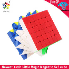 Yuxin pouco mágico m 5x5 cubo mágico magnético zhisheng velocidade quebra-cabeça sticklerless ímãs 5x5x5 puzzle cubo brinquedos educativos 2024 - compre barato