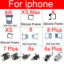 Flash luz quadro fixo para iphone 6s 7 8 plus flash luz quadro titular cabo flexível replacmenet peças de reparo 2024 - compre barato