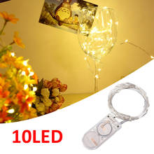 Copper Wire 10LED Button Battery 1M Outdoor Festival Yard Garden Landscape Lamp Led Fairy Lights Fairy String Fairy Light
