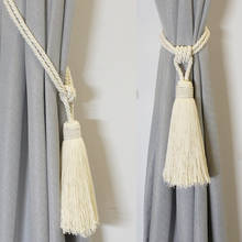 1 accesorio de algodón negro para cortina, soporte para cortinas, borla 2024 - compra barato