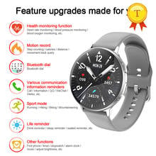 2020 woman round full touch screen smart watch wireless charge Bluetooth call heart rate blood pressure anti lost smart band 2024 - buy cheap