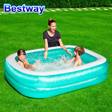 Бассейн Bestway 54005, надувной, Прямоугольный, размер 2,01 м х 1,50 м х 51 см 2024 - купить недорого