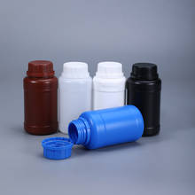 Botellas de plástico redondas de 250ml con tapa, envase de embalaje líquido químico vacío, botella rellenable de HDPE de grado alimenticio, 10 Uds. 2024 - compra barato